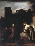 REMBRANDT Harmenszoon van Rijn Christ and the Woman of Samaria France oil painting artist
